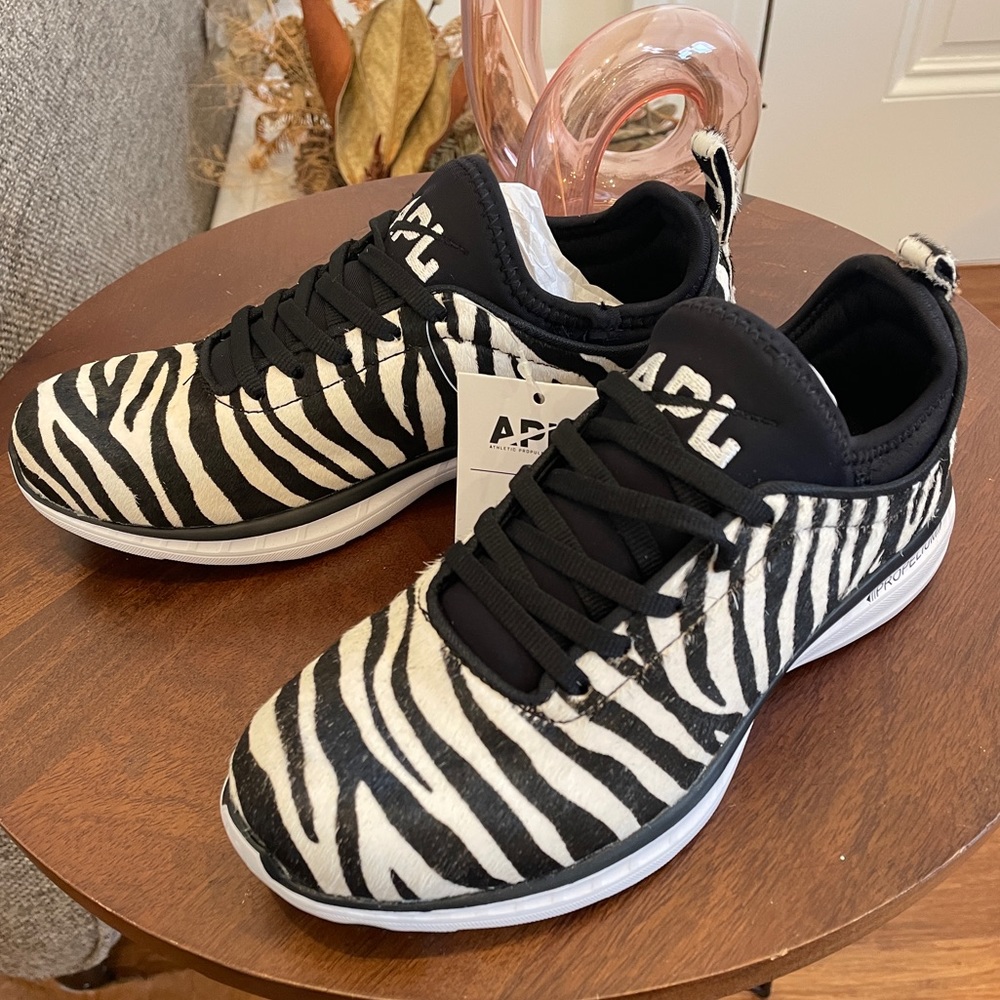 APL ATHLETIC PROPULSION LABS
Iconic Pro zebra-print calf hair sneakers